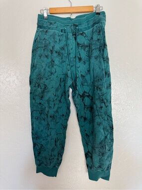 Women’s Teal Marble Tie-Dye Jogger Pants